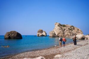 100% Cyprus - Tour to Troodos mountains and villages (From Paphos) - Aphrodite’s Rock: the 15-minute sea-foam legend stop