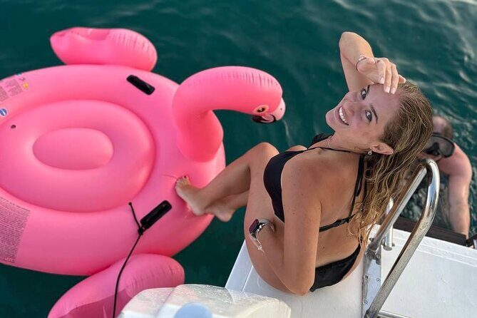 Ayia Napa: Sunset Catamaran Cruise with Lunch & Open Bar - Cape Cavo Greco: sunbeds, cliffs, and snack-food momentum
