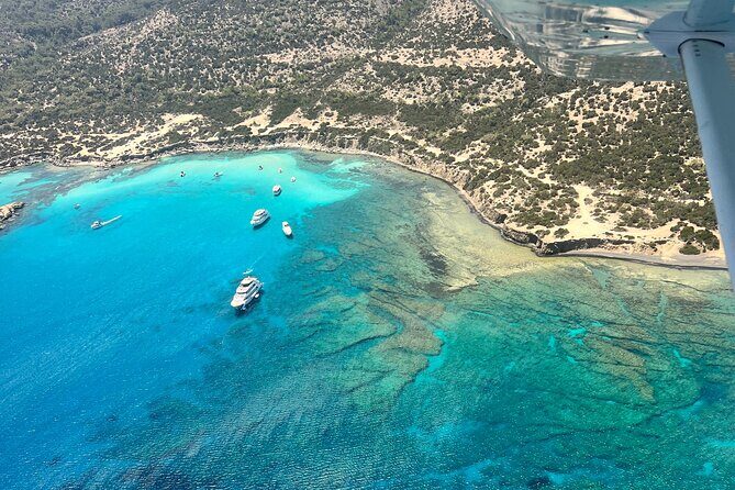 Blue Lagoon Latchi Pafos, boat trip with water slide F/D - Baths of Aphrodite: photos first, swimming second