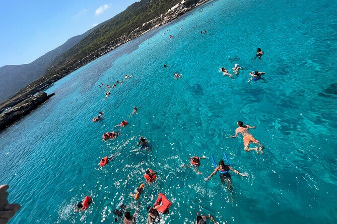 Blue Lagoon trip with slide & music departing from Latchi harbour - Price and logistics: how $30.04 makes sense here
