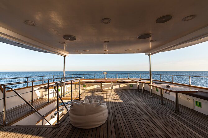 Cruise with lunch & Swimming Stops on Ayia Napa's biggest boat - The ship vibe: Ocean Queen Luxury Boat and where to sit