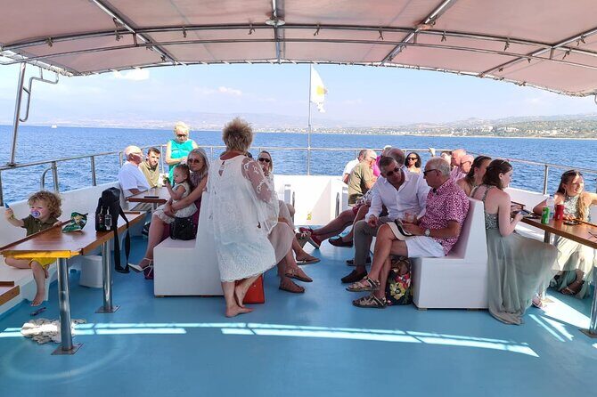Demetris Chara Boat/Blue Lagoon boat trips with BBQ and SLIDE - Getting On Board at Latchi Watersports Centre