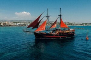 Jolly Roger Pirate Cruise from Paphos - Onboard Pirate Training: Plank Jumps, Shows, and Face Painting Moments