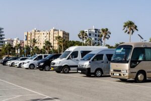 Private Transfer: Larnaca Airport to Larnaca District 1-14 pax - One Vehicle, Your Group, No Shared Detours