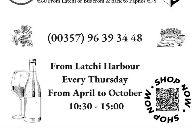 Wine tasting on-board the Demetris Chara BBQboat BlueLagoon tours - Lunch on board: BBQ fuel for the tasting (and the day)